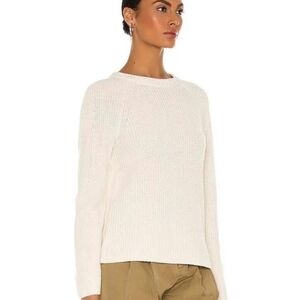 Vince Ribbed Cashmere Blend Crewneck Pullover Sweater